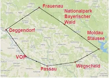 GRENZGÄNGER (Passau - Moldau Stausee - Frauenau) Hochdecker