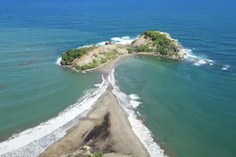 La Martinique, survol nord, Montagne Pelée.