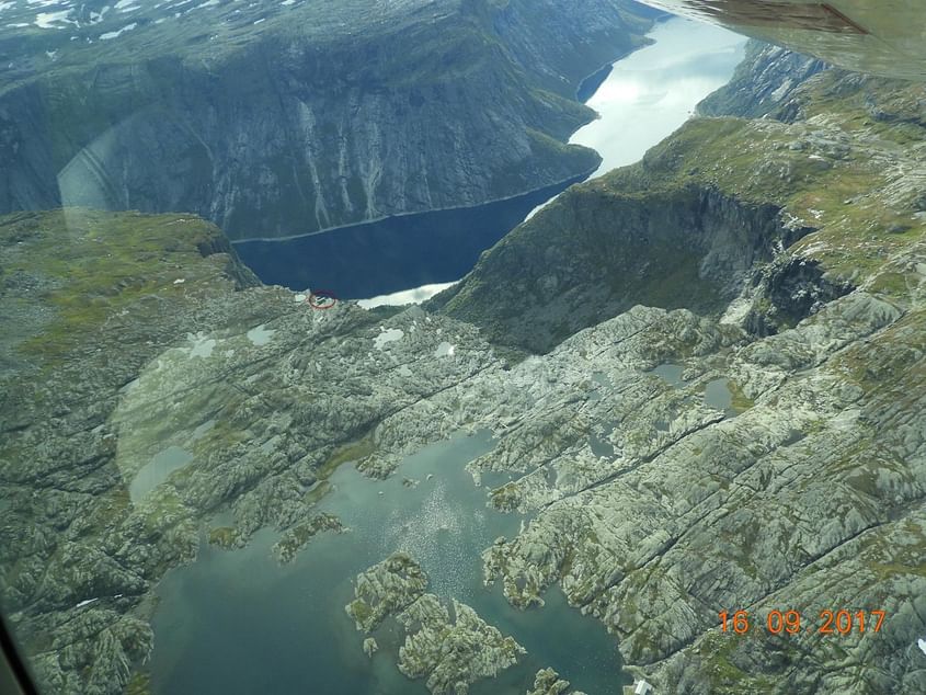 Trolltunga - glacier - fjord - mountains - valleys