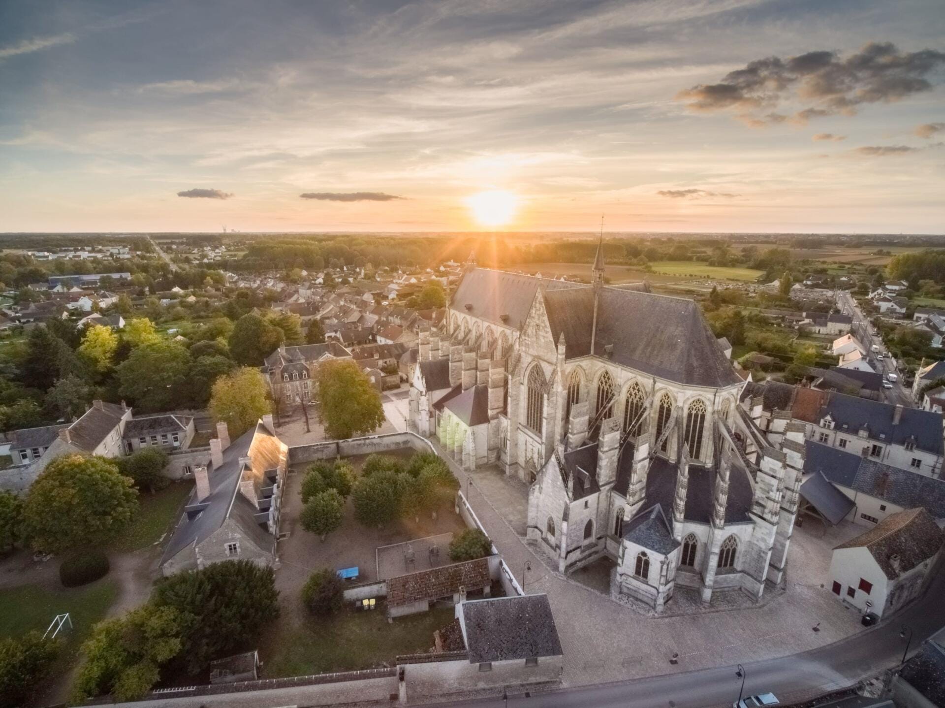 survol chateau de chambord et sologne depuis orleans