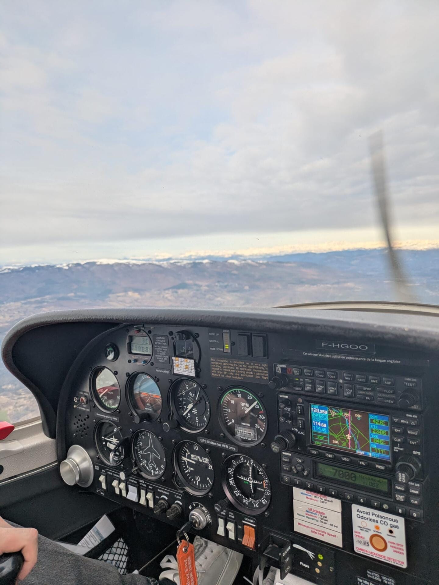 1h d'avion pour 1 personne