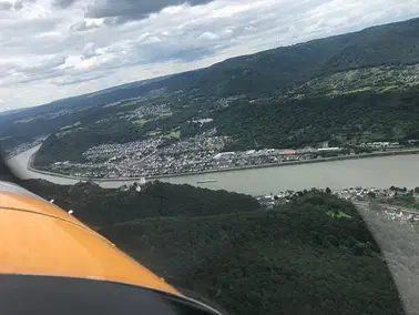 Rundflug Rhein, Scenic Flight River Rhine Romantic Route