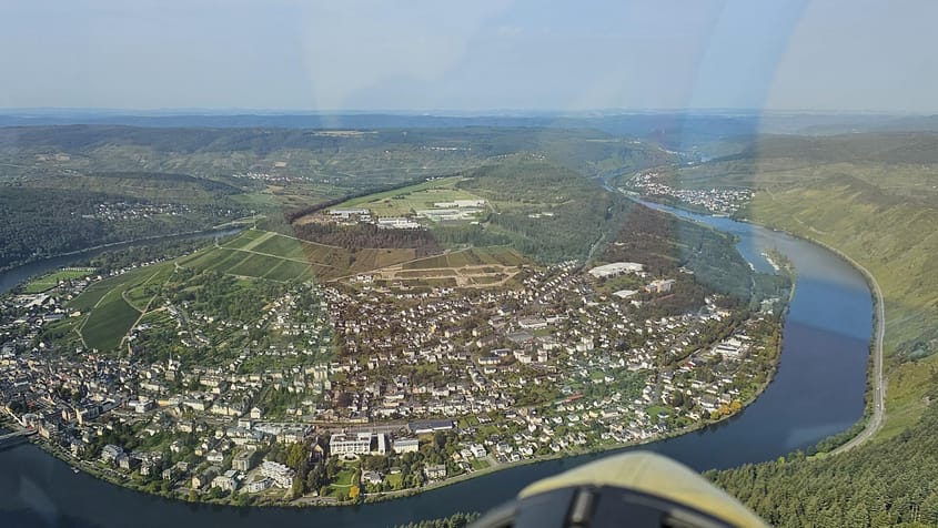 Over Moselle river to Traben Traarbach