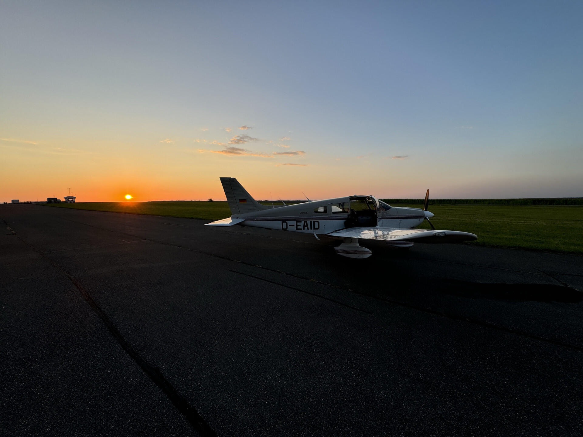 "Erwin" bei Sonnenuntergang