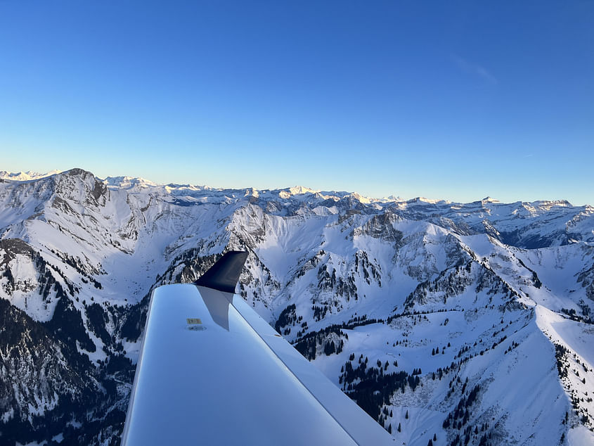 Swiss Alps directly from Zurich Airport