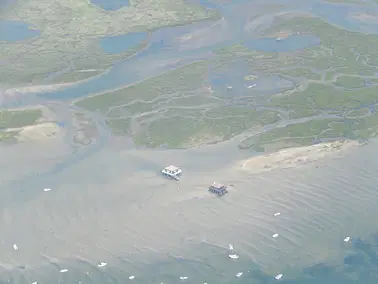 Le Bassin d'Arcachon vu du ciel, en Cessna 172