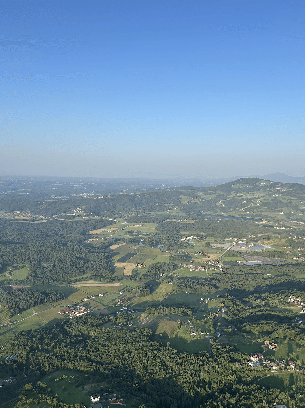 Oststeiermark von oben.