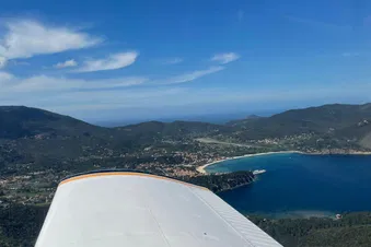 Overfly Isola d'Elba and the surrounding isles