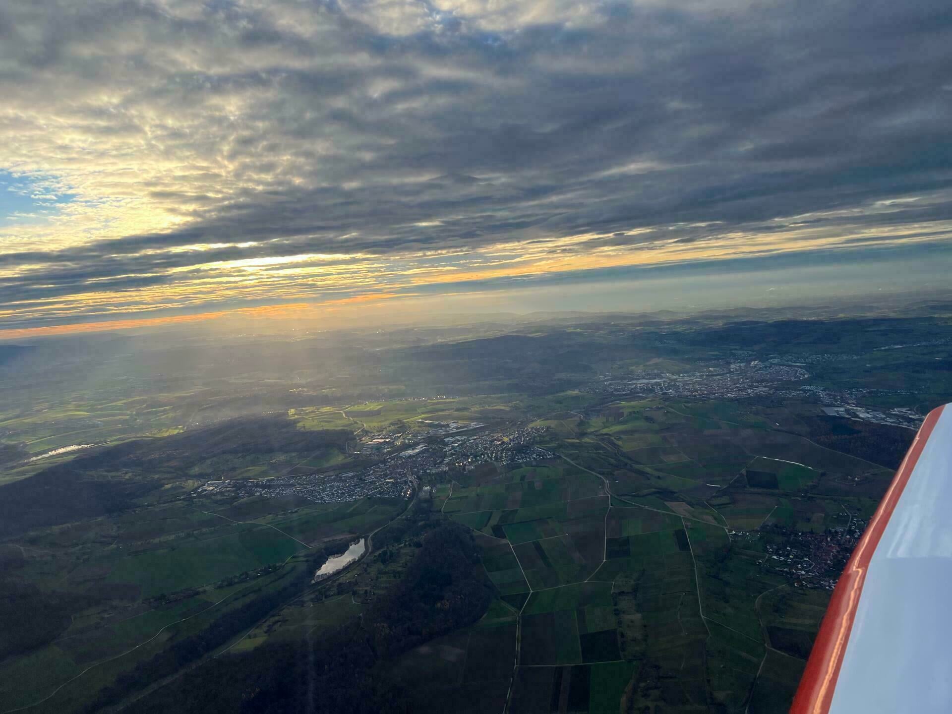 Flugroute nach Wunsch