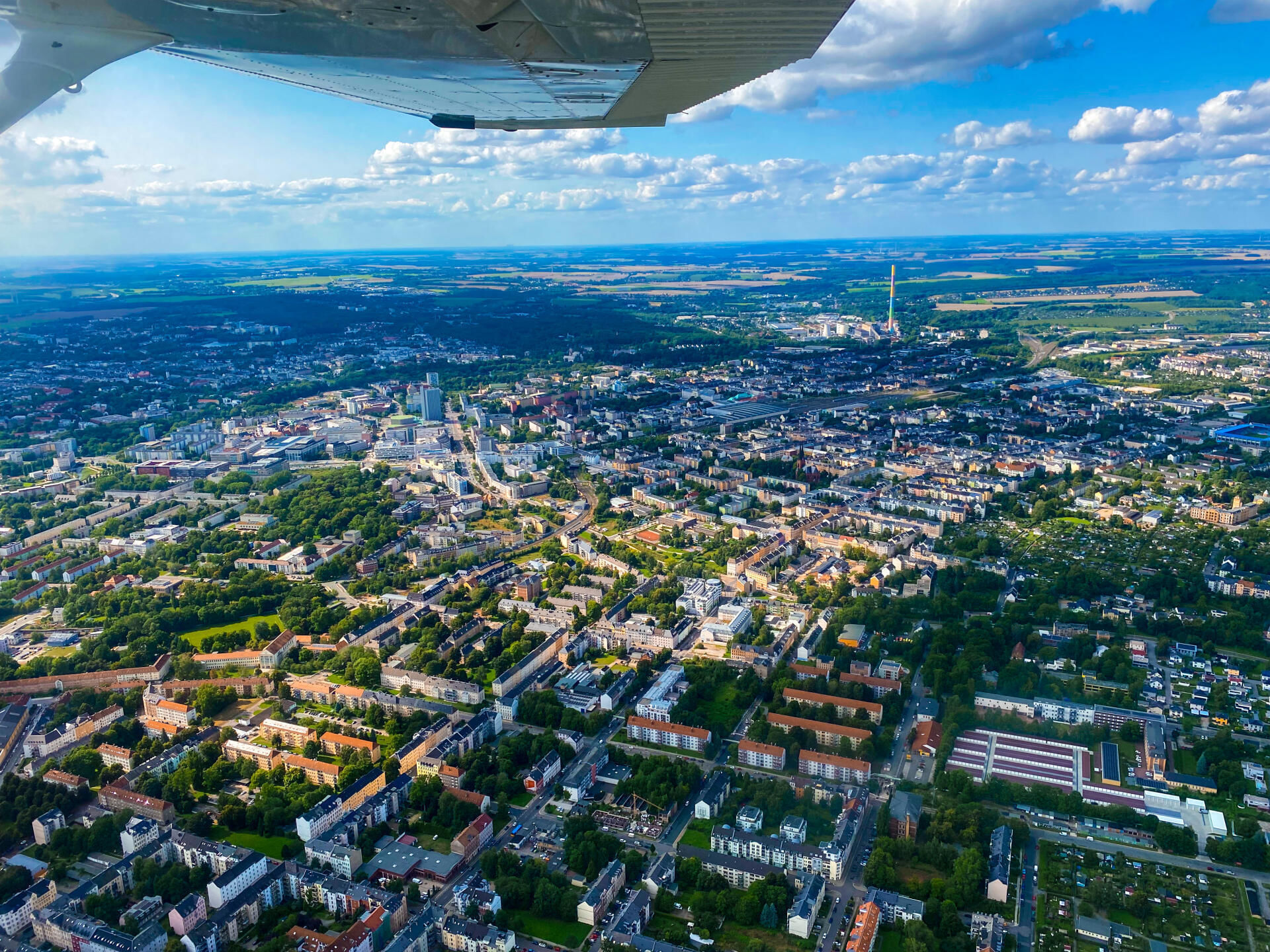 Rundflug ab Chemnitz über das Erzgebirge
