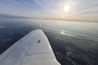Ein "kleiner" Rundflug über das Oderbruch, entlang der ODER