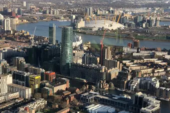 London heli lanes flight from Cambridge