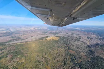 Harz und Brocken von oben