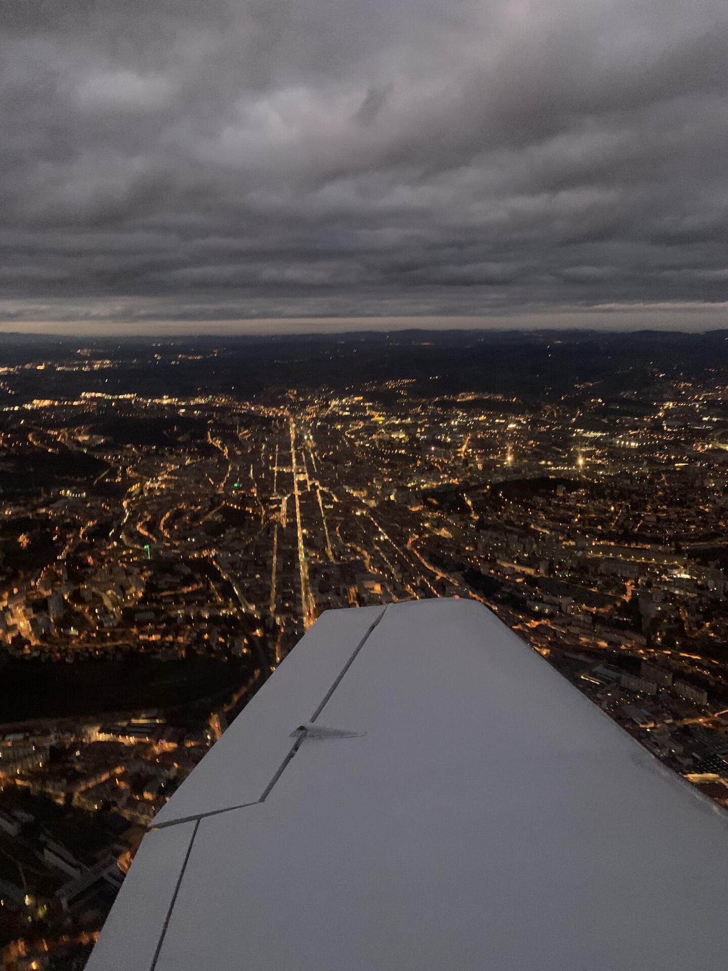La plaine du Forez vue du ciel