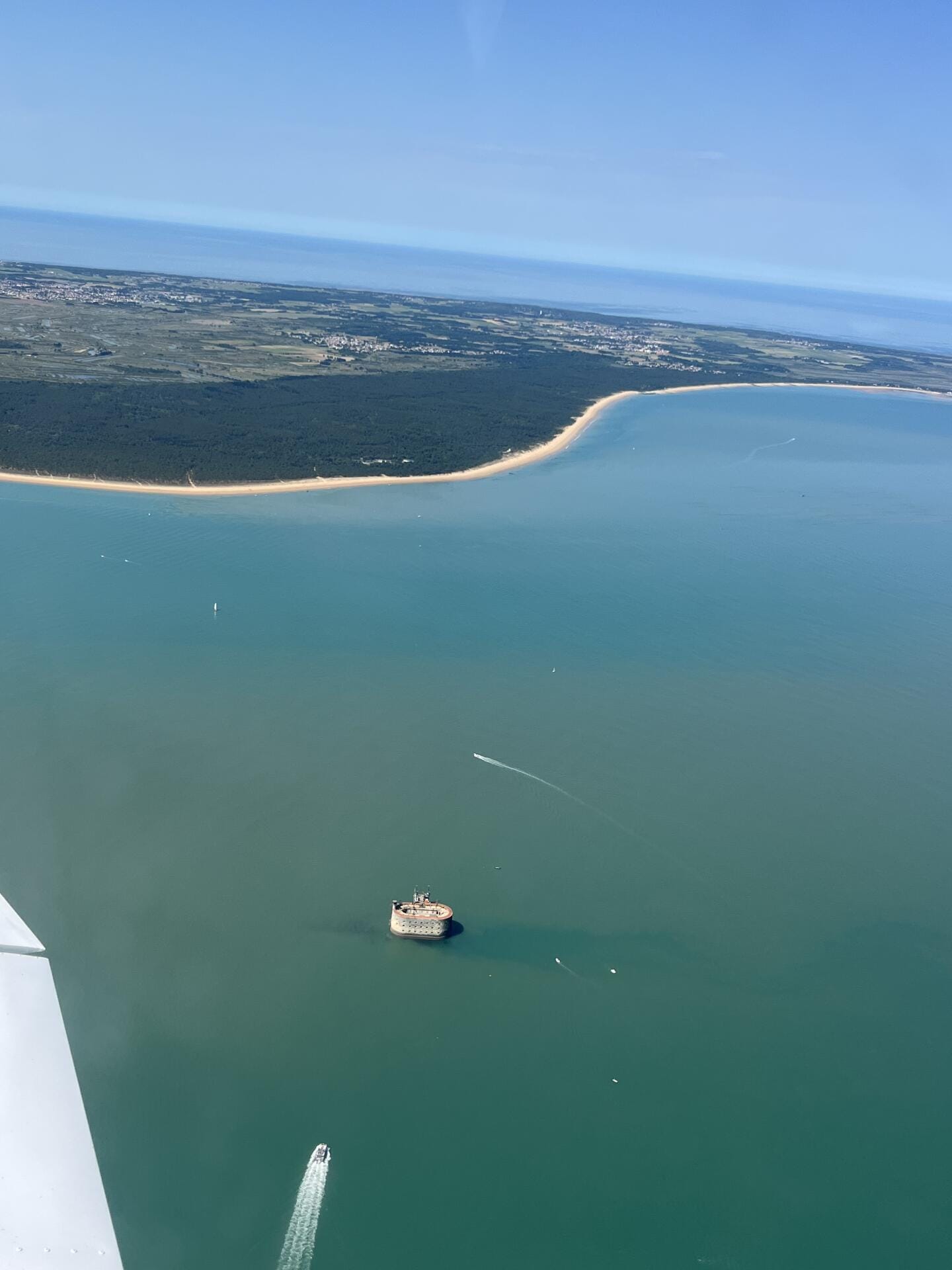 Côte est de l'ile d'Oléron au niveau de Boyard ville