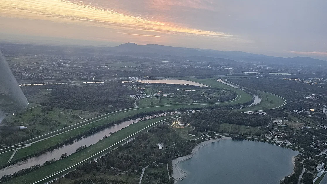 Zagreb panoramic flight