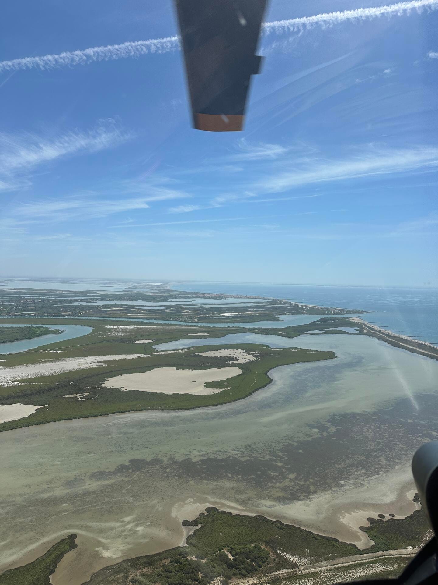 La Camargue vue du ciel