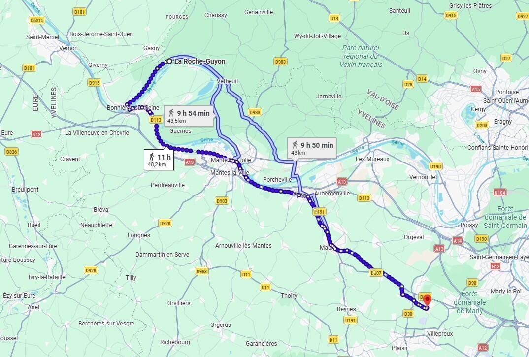 Découverte des bords de Seine et vues sur Versailles & Paris