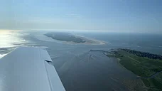 Rundflug von Ney/Juist über die dt. Nordseeinseln bis Sylt