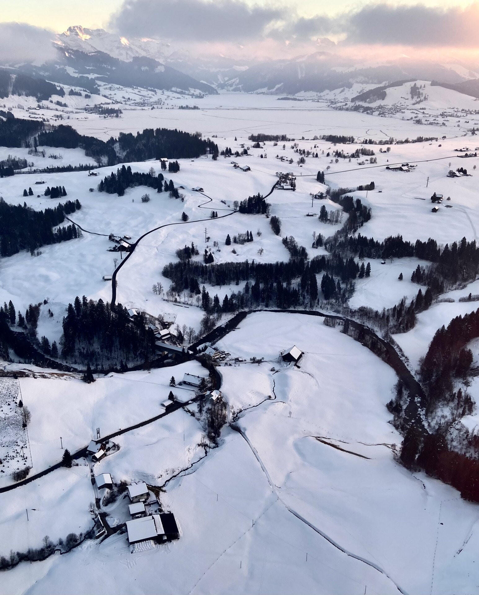Helikopterflug im Herzen der Schweiz