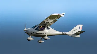 Vol d'initiation au pilotage avion