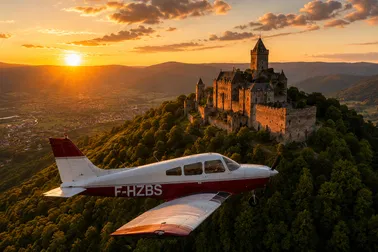 8 châteaux & vignobles d’Alsace vus du ciel