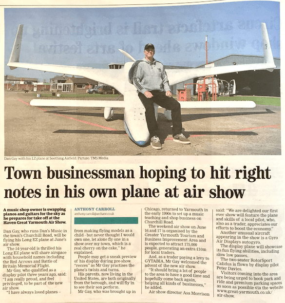 East Coast Sightseeing flight in a Rutan Aircraft!