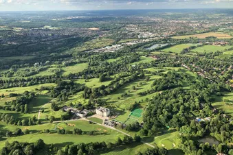 Helicopter flight over London from Denham