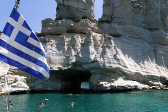 Sea caves @ Kleftiko @ the south shore of the island