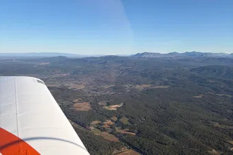 Vol à destination de cannes par les iles de Lerins