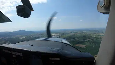 Odenwaldflug, Burg Frankenstein, Melibokus (Cessna 172)