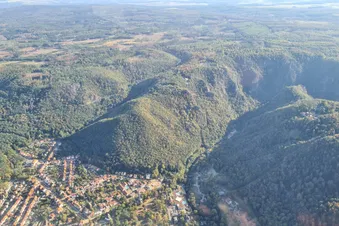 Harz und Brocken von oben