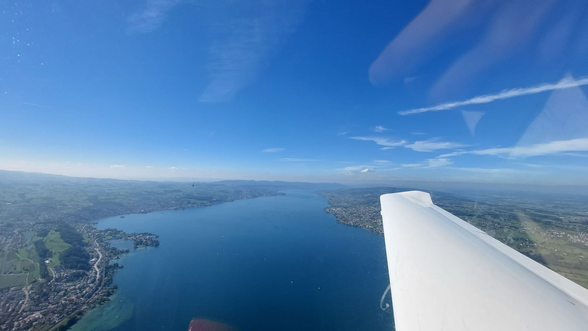 Grosser Rundflug zum Rheinfall, Vierwaldstättersee, Bodensee