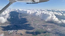 Sightseeing flight: Beauty of Toledo from above