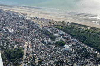 Vue du Touquet avant atterrissage