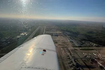 Kent, East Sussex, Gatwick and SE London from above.