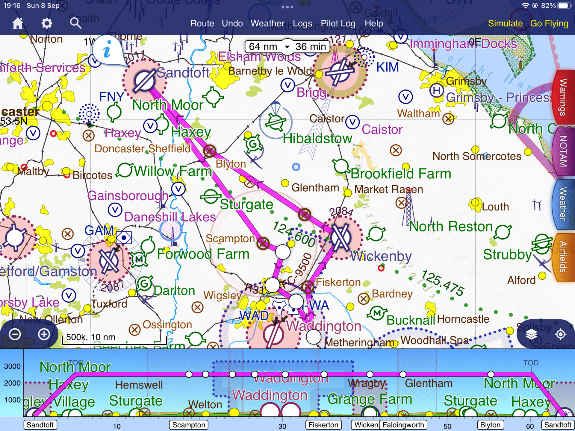 From Sandtoft to Wickenby and back over disused airfields
