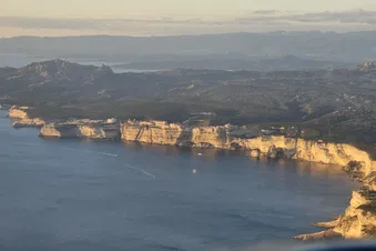 Bonifacio au couché du soleil