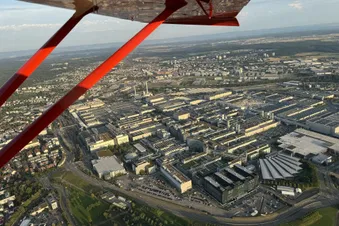 Stuttgarter Flughafen aus der Luft