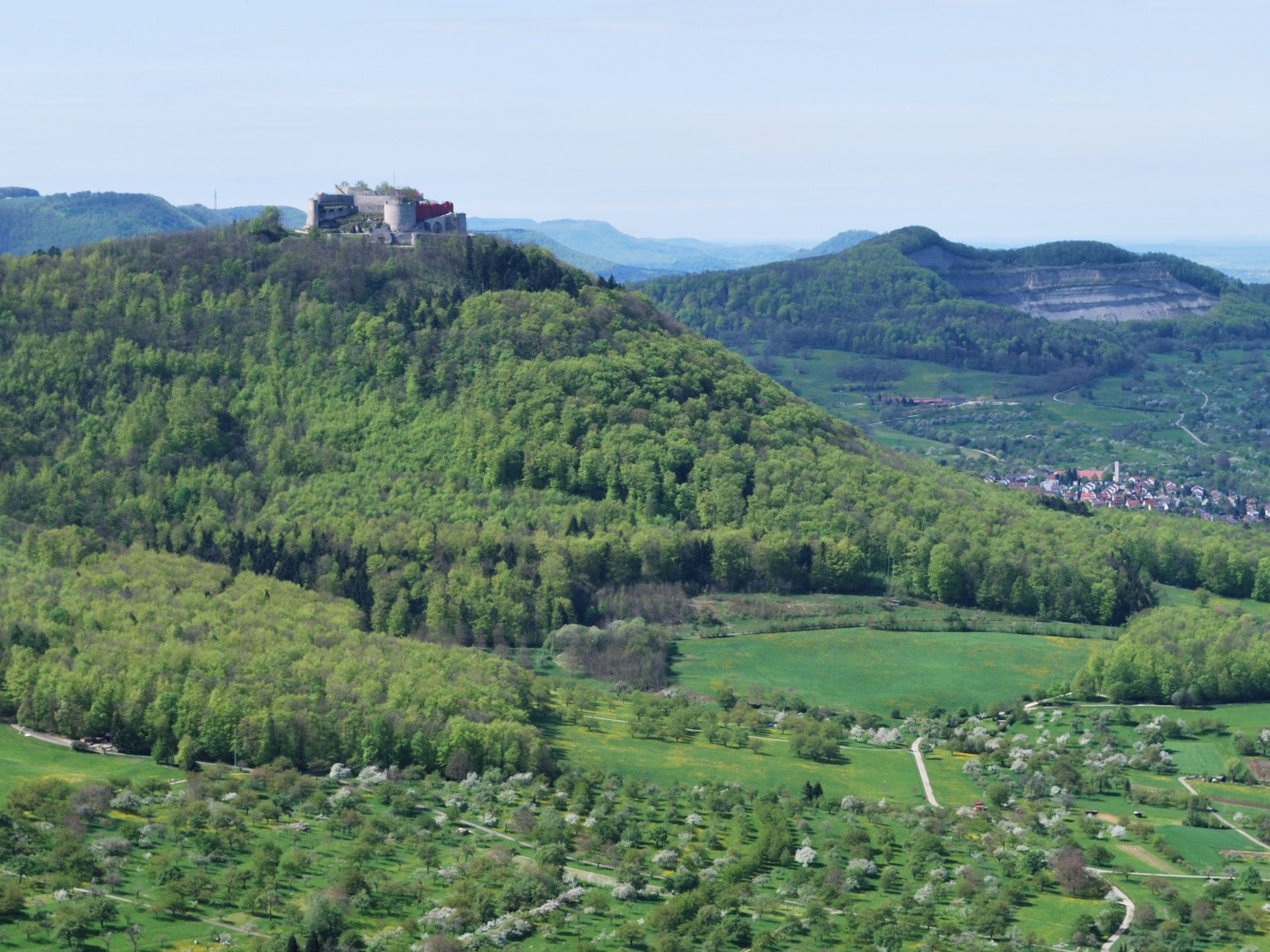 Flug zur Burg Hohenzollern