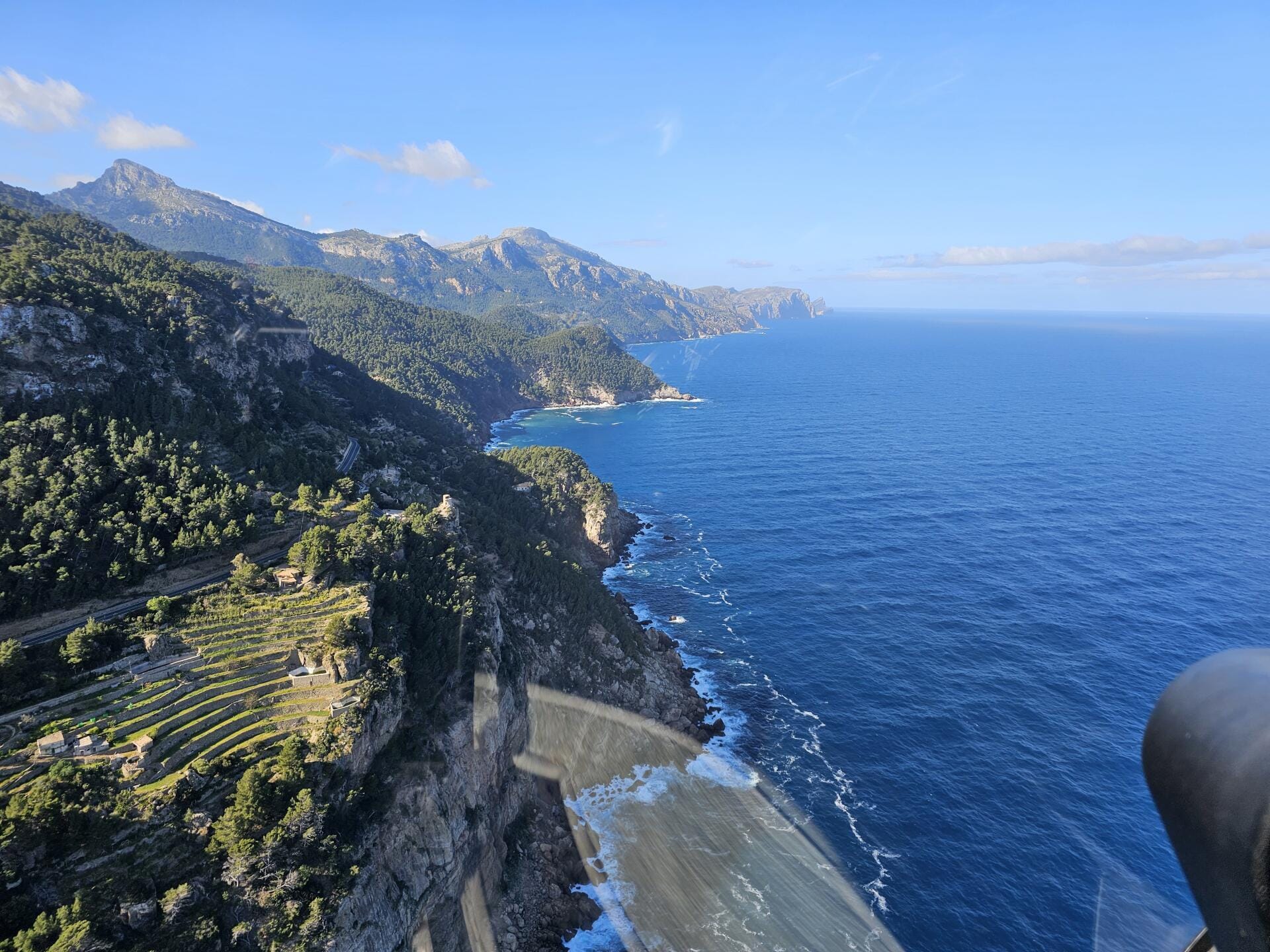 Helicopter Trial flight with views of Mallorca! (45 min)