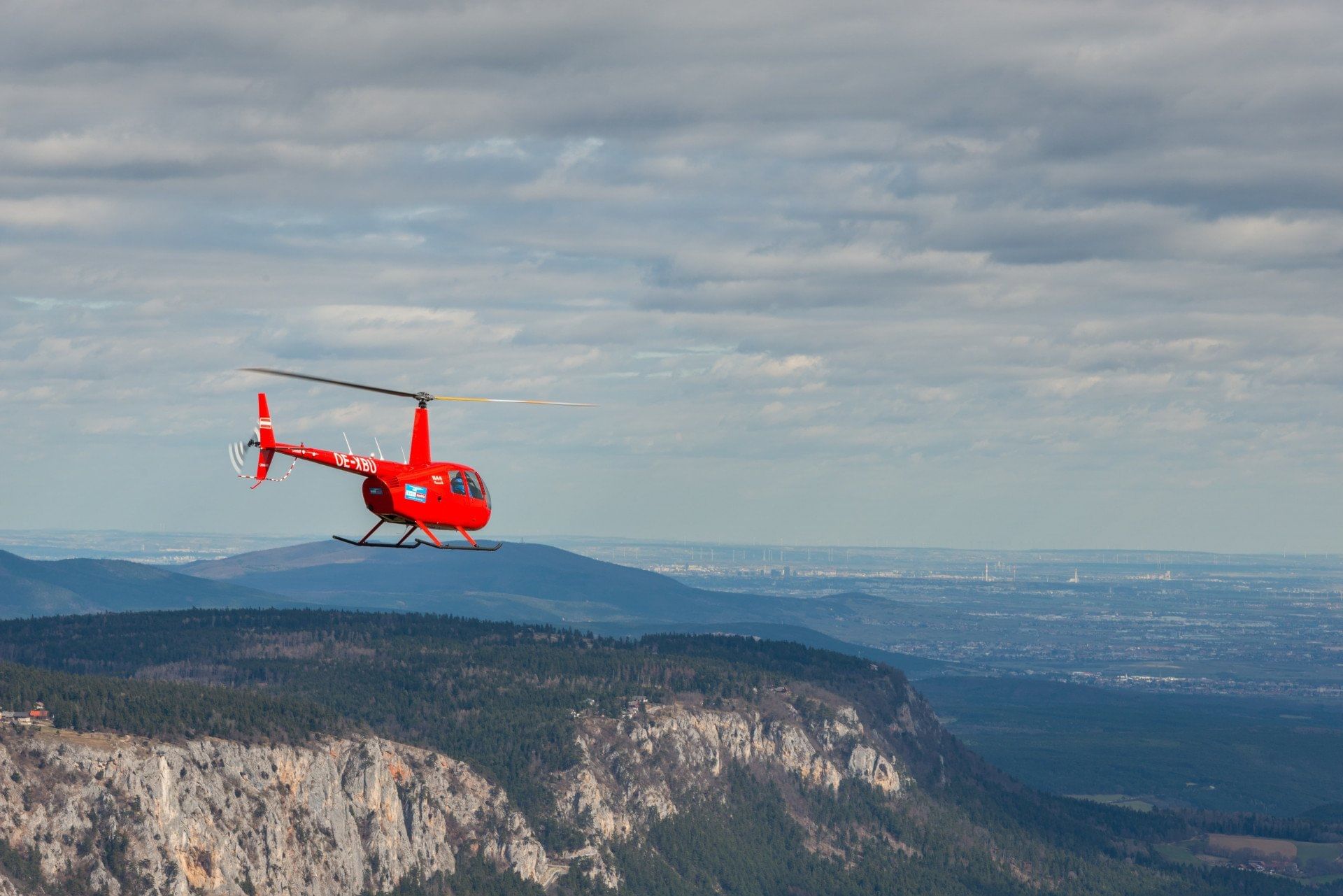 Südliches Wien im Hubschrauber (3 Sitze)