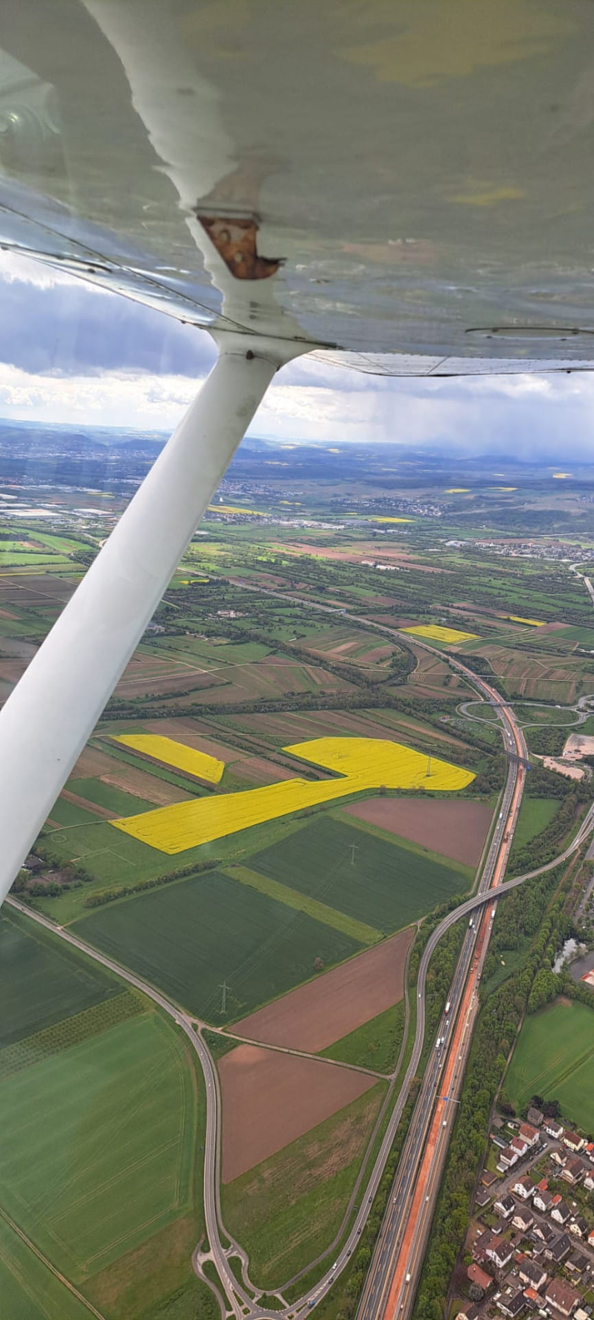 Rundflug Maniz, Hockenheimring, Mannheim und Heidelberg