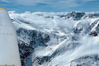 Die ersten Gletscher der Schweizer Alpen.
