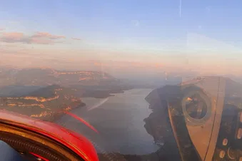 Balade aérienne : flirt avec le Jura et la Savoie