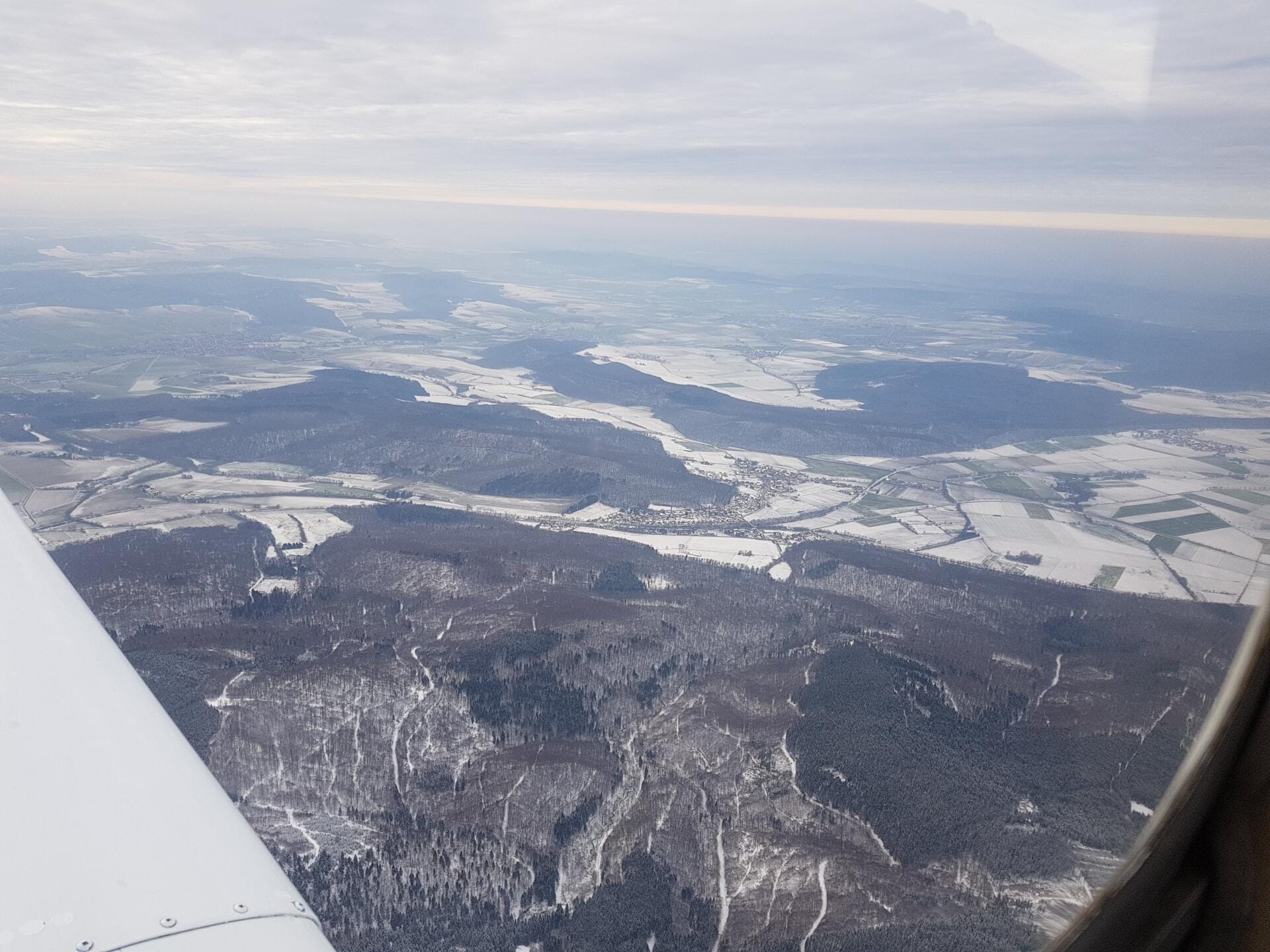 …auf dem Flugweg…