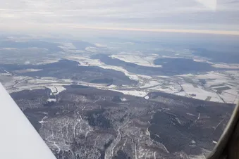…auf dem Flugweg…