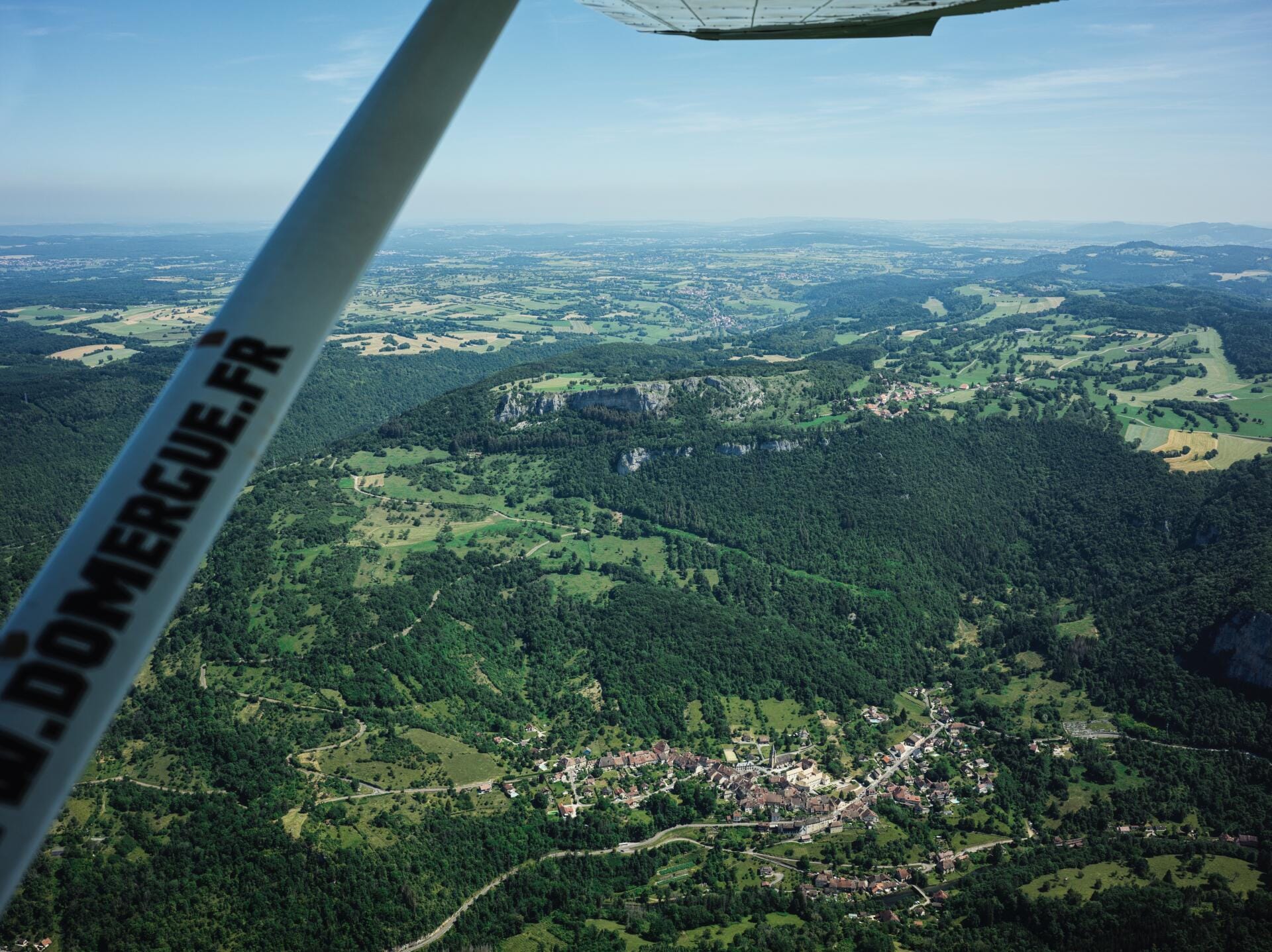 Gorges de la Loue, Besançon & citadelle vues du ciel