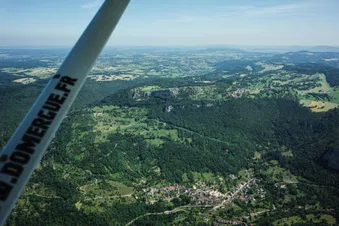 Gorges de la Loue, Besançon & citadelle vues du ciel