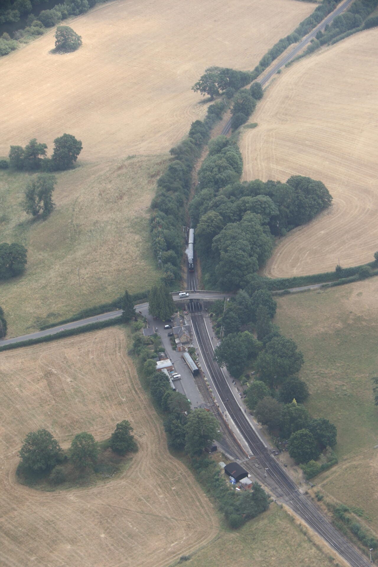 Arley train station from above